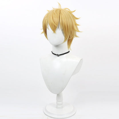 Anime Cosplay Wigs Wind Breaker Akihiko Nirei Yellow Flip Wigs