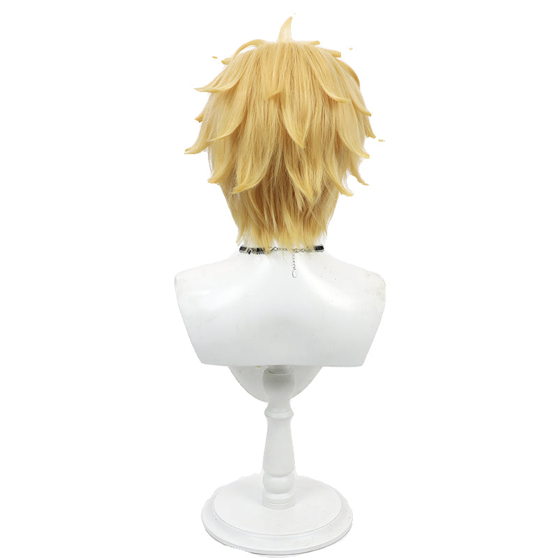 Anime Cosplay Wigs Wind Breaker Akihiko Nirei Yellow Flip Wigs