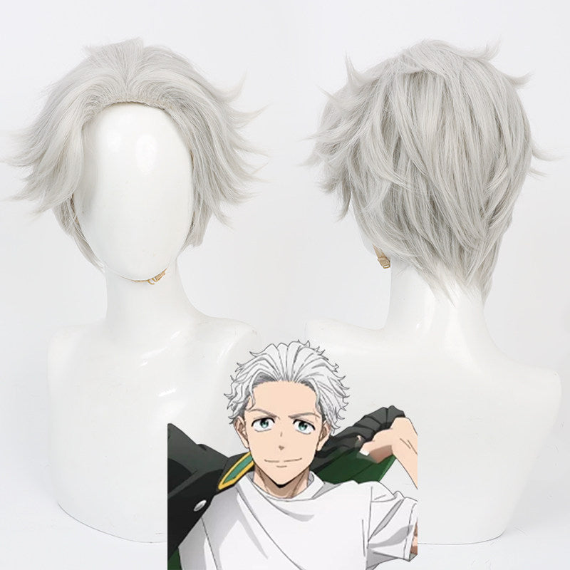 Anime Cosplay Wigs Wind Breaker Hajime Umemiya Silver Wigs