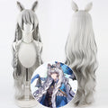 Anya Silverash Arknights Cosplay Wigs Silver Split Wigs