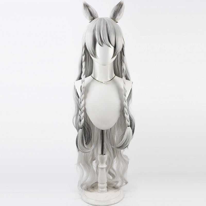 Anya Silverash Arknights Cosplay Wigs Silver Split Wigs