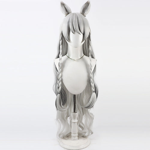Anya Silverash Arknights Cosplay Wigs Silver Split Wigs