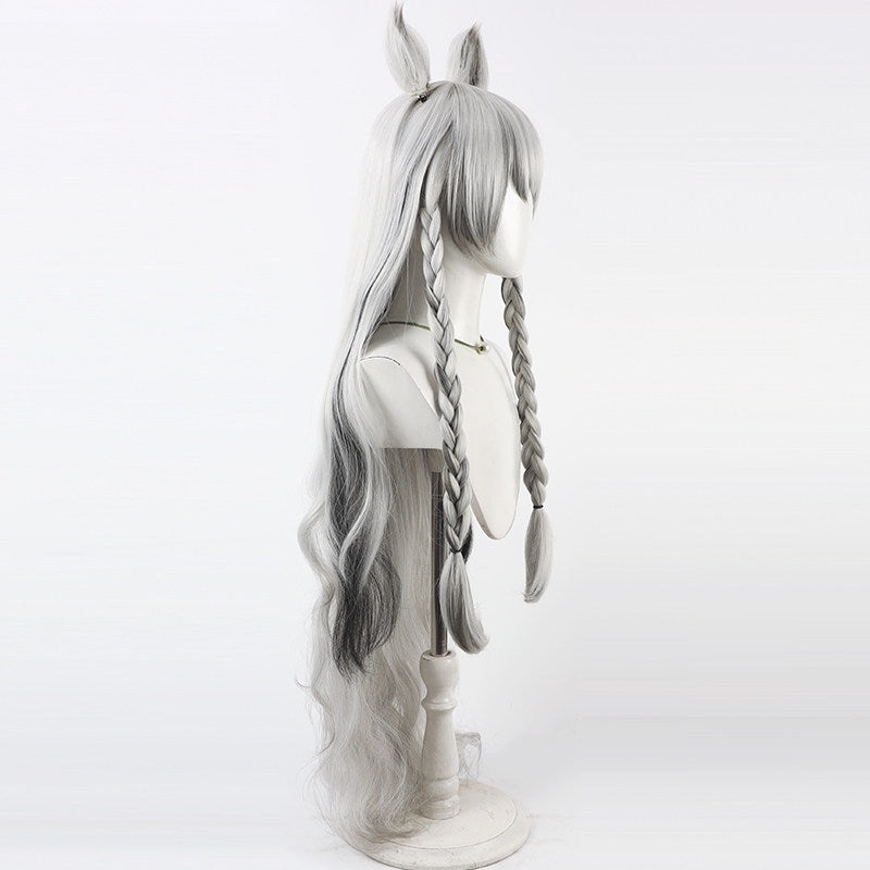 Anya Silverash Arknights Cosplay Wigs Silver Split Wigs