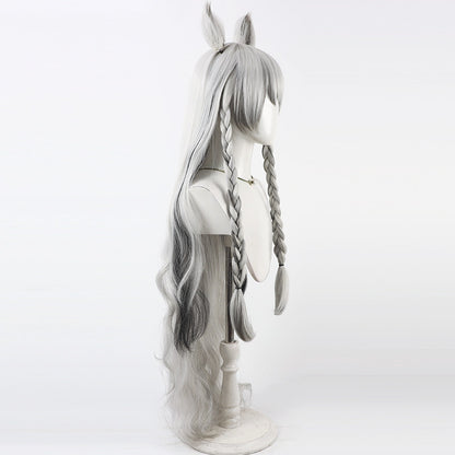 Anya Silverash Arknights Cosplay Wigs Silver Split Wigs