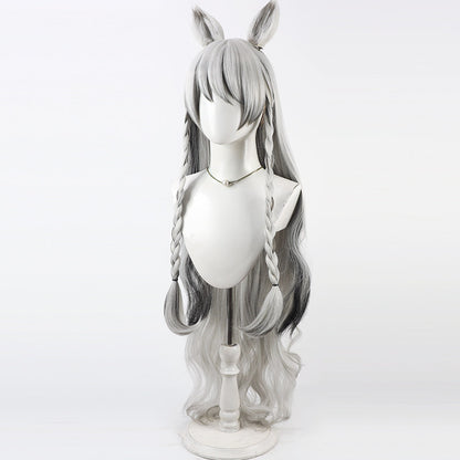 Anya Silverash Arknights Cosplay Wigs Silver Split Wigs