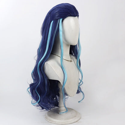 Ao Run Cosplay Wigs Nezha: Birth of the Demon Child Blue Highlight Wigs