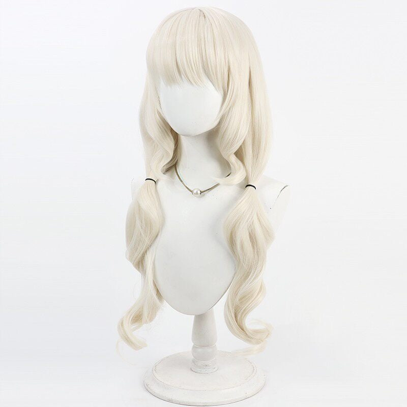 Aoba Utsumi Cosplay Wigs Light Yellow Curly Wigs Blue Archive