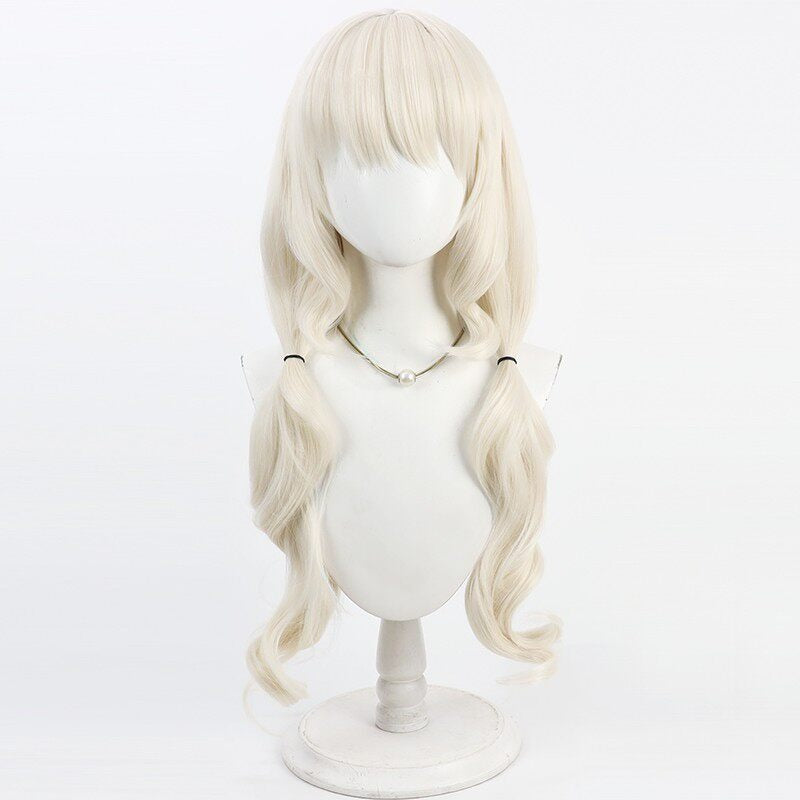 Aoba Utsumi Cosplay Wigs Light Yellow Curly Wigs Blue Archive