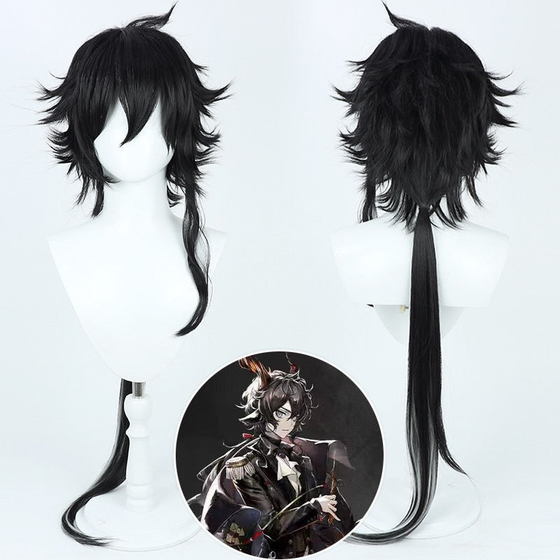 Arknights Cosplay Wigs Ebenholz Black Wigs