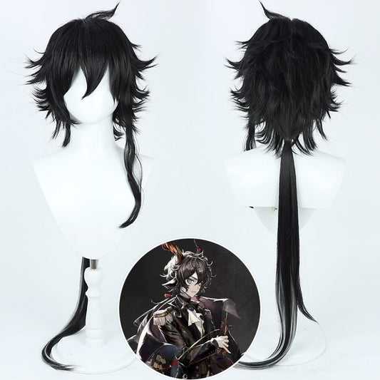 Arknights Cosplay Wigs Ebenholz Black Wigs