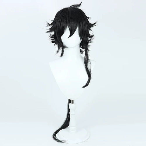 Arknights Cosplay Wigs Ebenholz Black Wigs