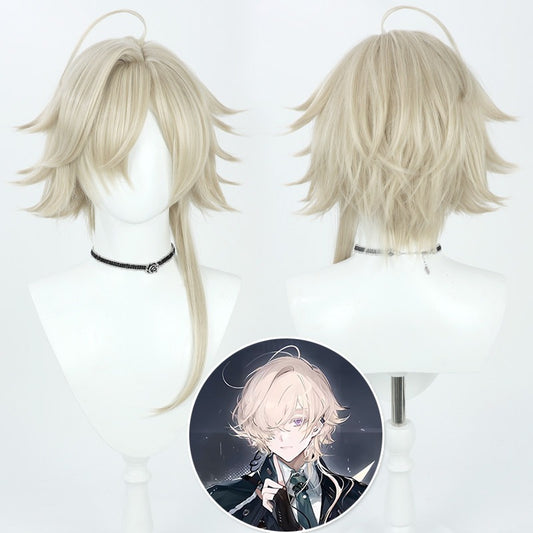 Arknights Cosplay Wigs Enforcer Pale Yellow Wigs