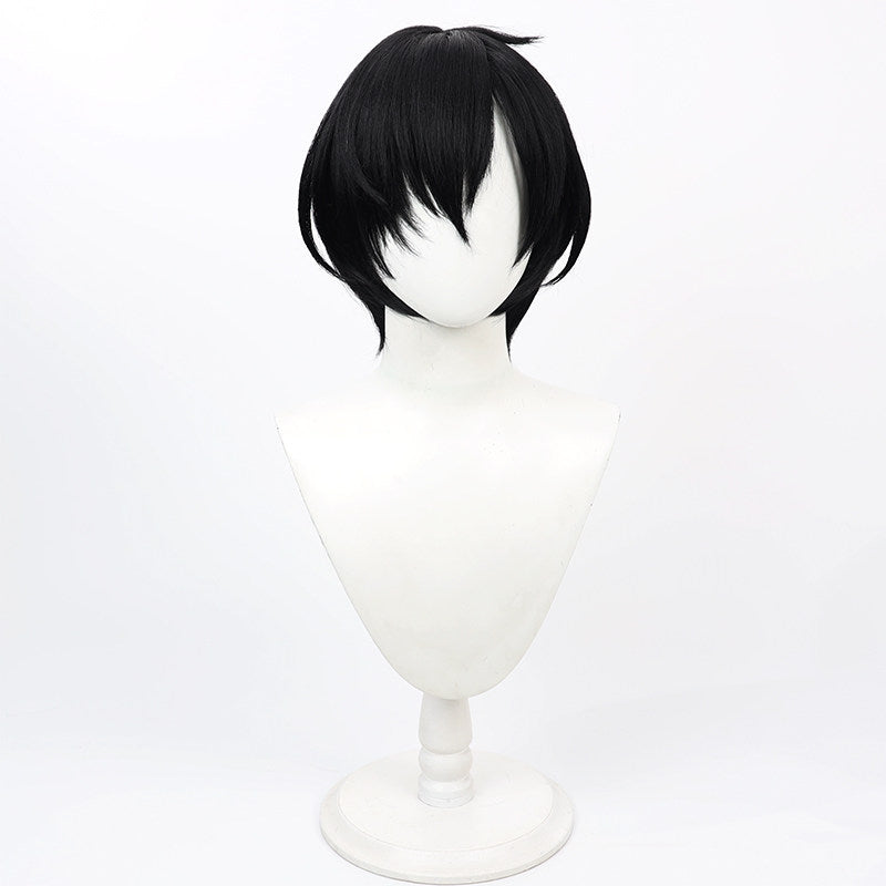 Arknights Cosplay Wigs Lessing Maeyer Black Wigs