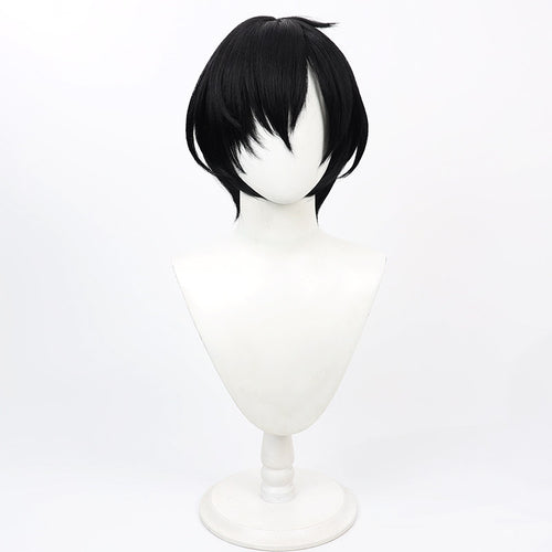 Arknights Cosplay Wigs Lessing Maeyer Black Wigs