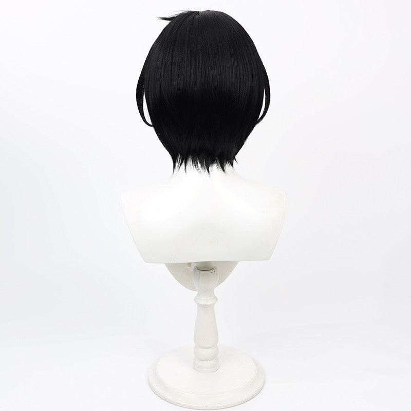 Arknights Cosplay Wigs Lessing Maeyer Black Wigs
