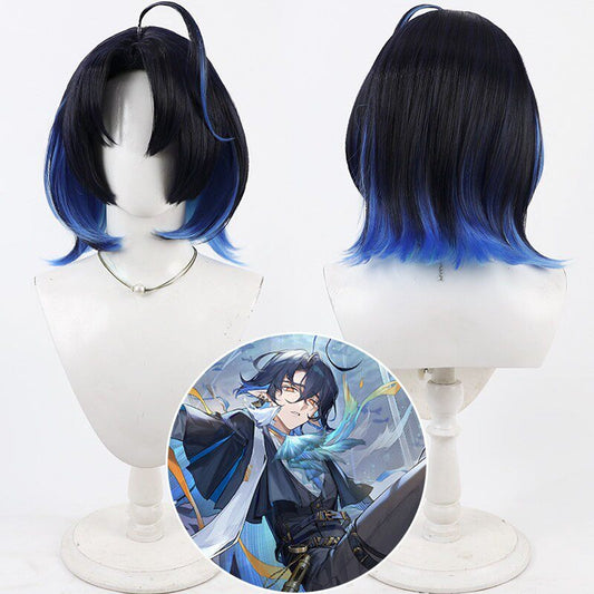 Arknights Cosplay Wigs Lumen Blue Gradient Wigs