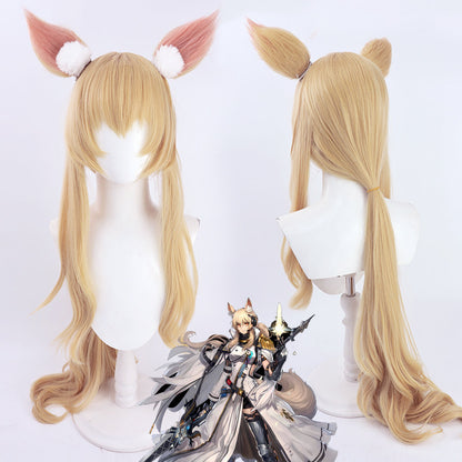 Arknights Cosplay Wigs Margaret Nearl Nearl the Radiant Knight Gold Wigs