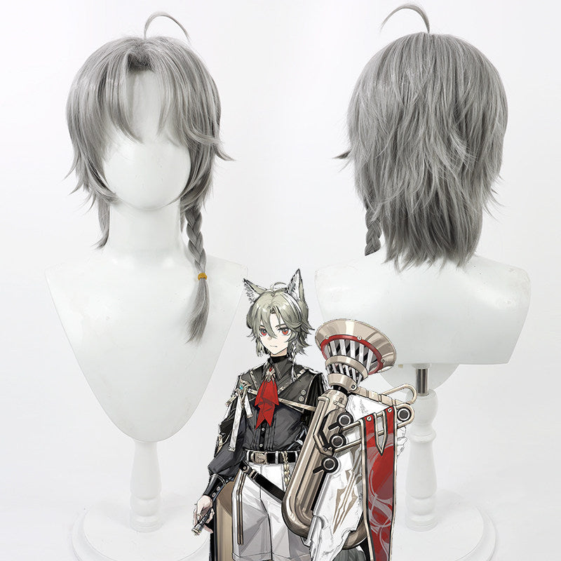 Arknights Cosplay Wigs Michael Wolfgang Grey Wigs