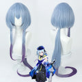 Arknights Cosplay Wigs Mizuki Gradient Long Ponytail Wigs
