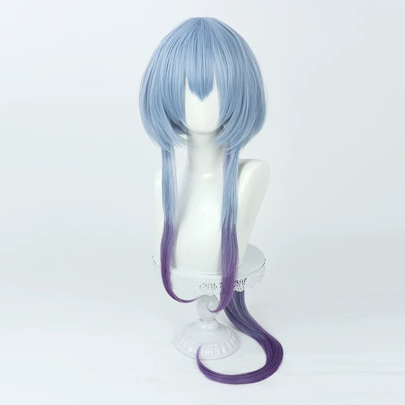 Arknights Cosplay Wigs Mizuki Gradient Long Ponytail Wigs