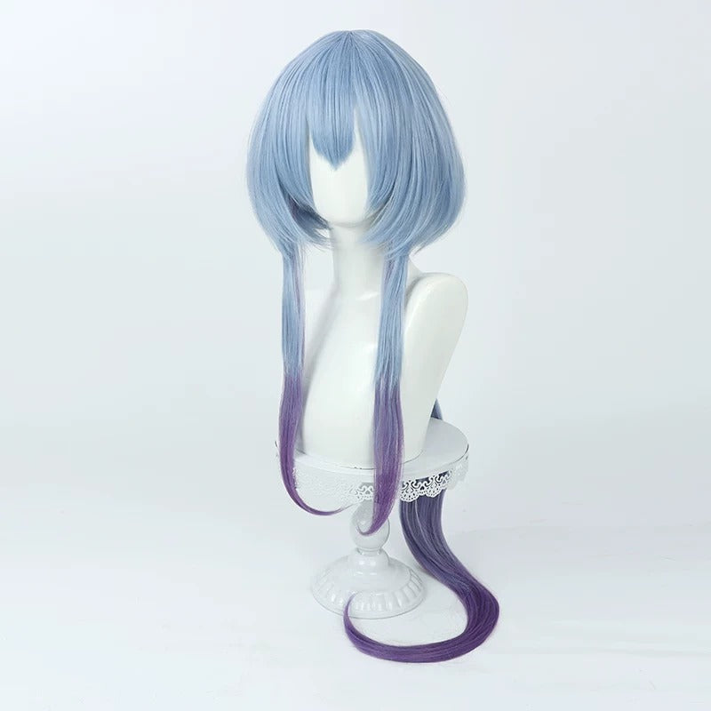 Arknights Cosplay Wigs Mizuki Gradient Long Ponytail Wigs
