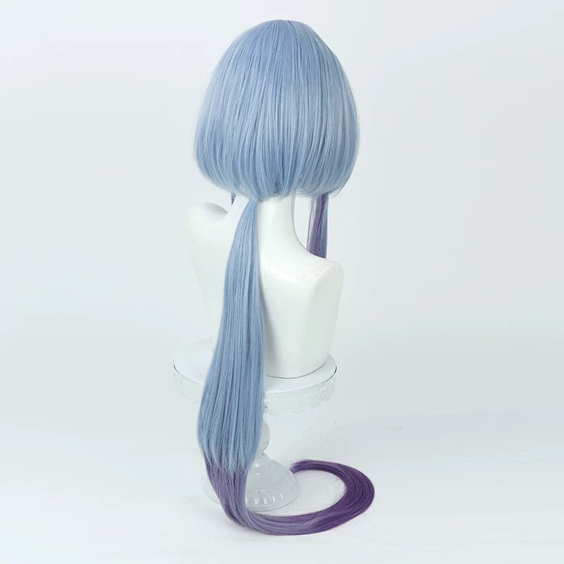Arknights Cosplay Wigs Mizuki Gradient Long Ponytail Wigs