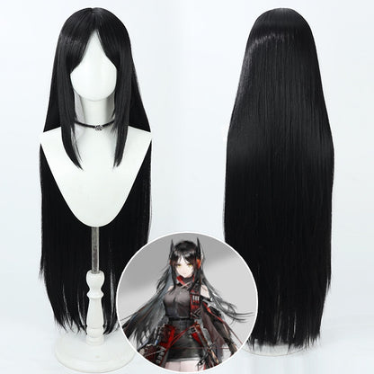 Arknights Ines Mercenary Cosplay Wigs Black Wigs