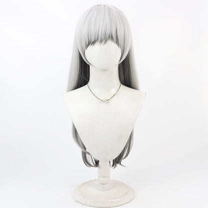 Arknights Irene Cosplay Wigs Silver Black Gradient Wigs