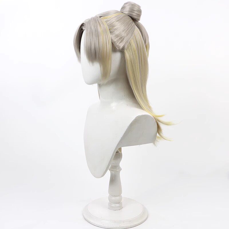 Arknights Ji Cosplay Wigs Multi Gradient Wigs