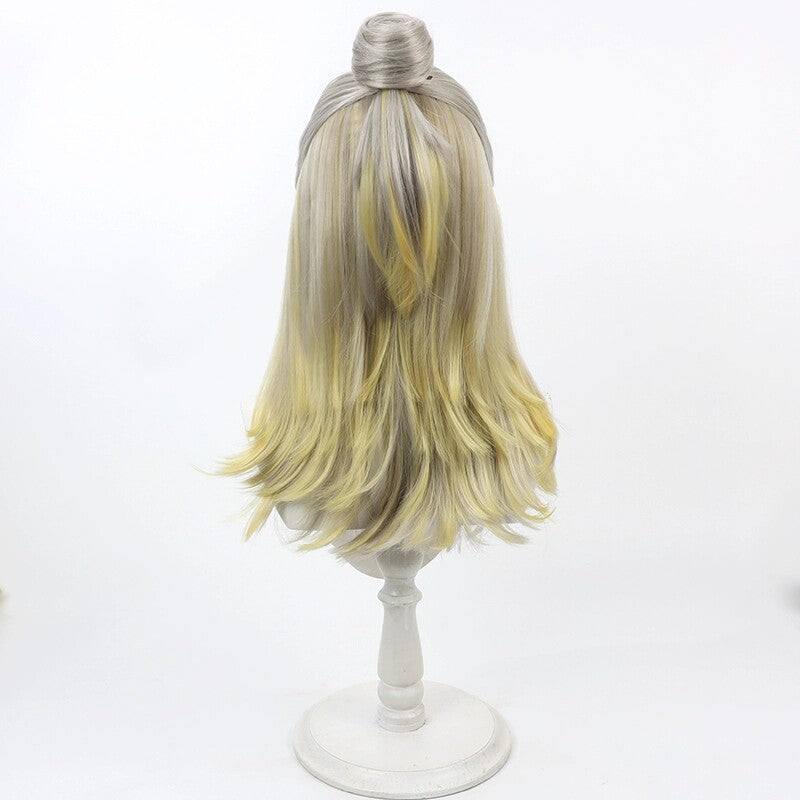 Arknights Ji Cosplay Wigs Multi Gradient Wigs