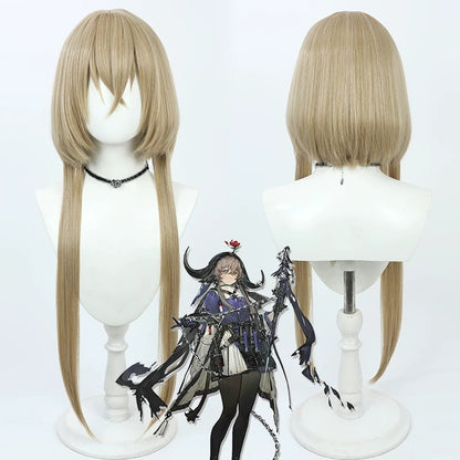 Arknights Pallas Cosplay Wigs Extra Long Sideburns