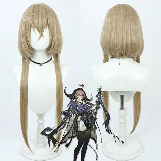 Arknights Pallas Cosplay Wigs Extra Long Sideburns