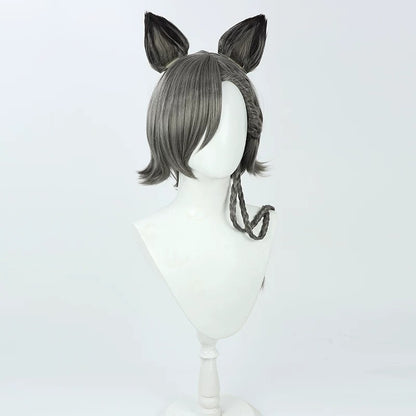 Arknights Penitance Short Cosplay Wigs Grey With Ears