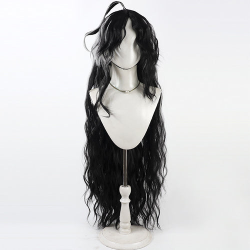 Arknights Wang Cosplay Wigs Black White Split Ponytail Wigs