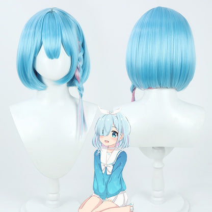 Arona Cosplay Wigs Blue Archive Extra Sideburn Braids Wigs