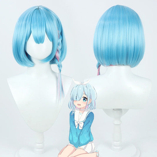Arona Cosplay Wigs Blue Archive Extra Sideburn Braids Wigs