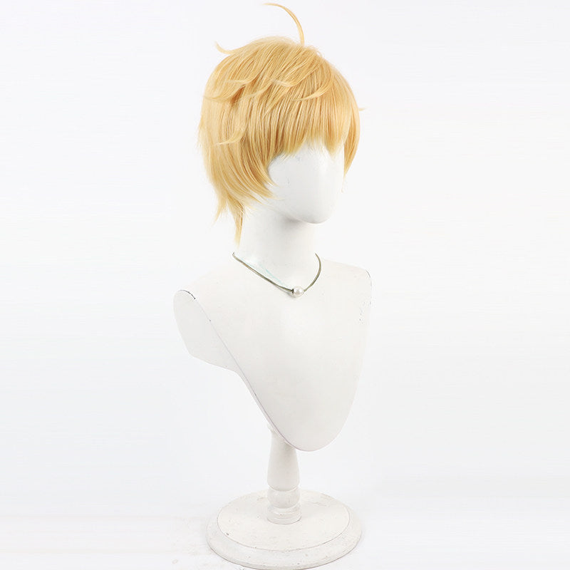 Arthur Pendragon Cosplay Wigs FGO Fluffy Yellow Wigs