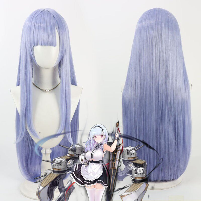 Azur Lane Games Cosplay Wigs HMS Dido Light Blue Wigs