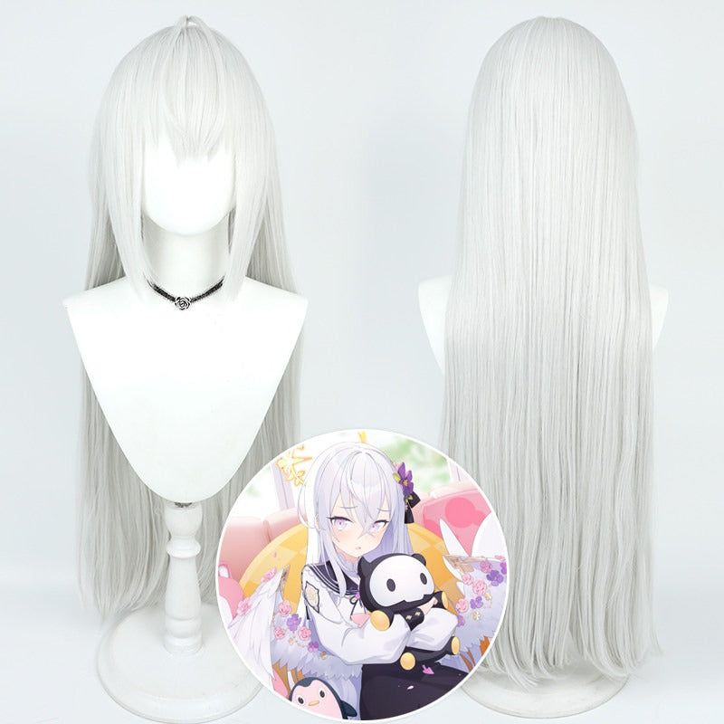 Azusa Shirasu Blue Archive Cosplay Wigs Silver Wigs