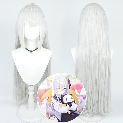 Azusa Shirasu Blue Archive Cosplay Wigs Silver Wigs