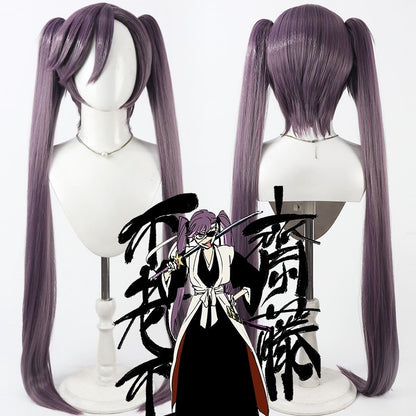 BLEACH Anime Cosplay Wigs Saito Furofushi Split Ponytail Wigs
