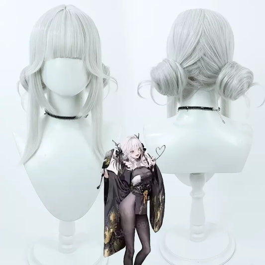 Blanc Cosplay Wigs Goddess of Victory: Nikke Silver Wigs