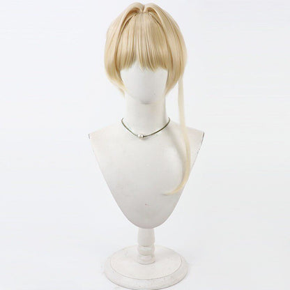 Blue Archive Asuma Toki Cosplay Wigs Short Yellow Wigs