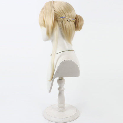 Blue Archive Asuma Toki Cosplay Wigs Short Yellow Wigs