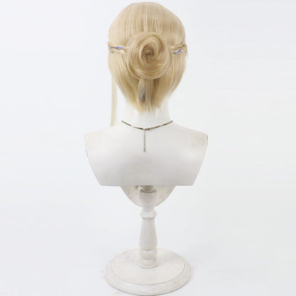 Blue Archive Asuma Toki Cosplay Wigs Short Yellow Wigs