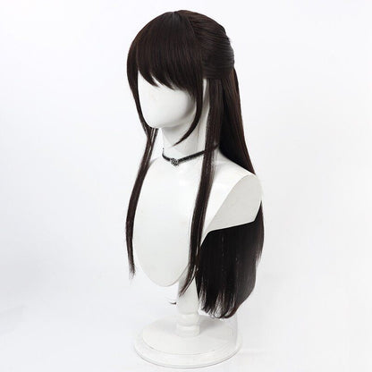 Blue Archive Cosplay Wigs Airi Kurimura Dark Brown Half Up Wigs