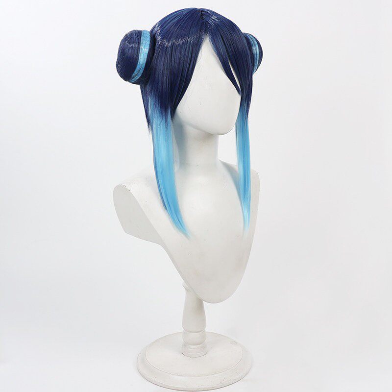 Blue Archive Cosplay Wigs Fubuki Nemugaki Double Buns Wigs
