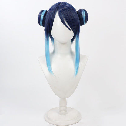 Blue Archive Cosplay Wigs Fubuki Nemugaki Double Buns Wigs