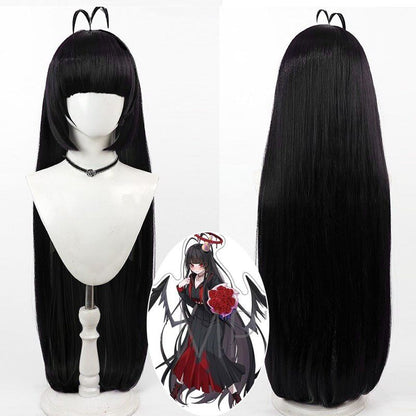Blue Archive Cosplay Wigs Kenzaki Tsurugi Black Wigs