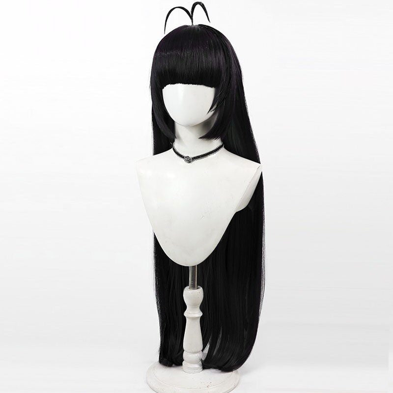 Blue Archive Cosplay Wigs Kenzaki Tsurugi Black Wigs